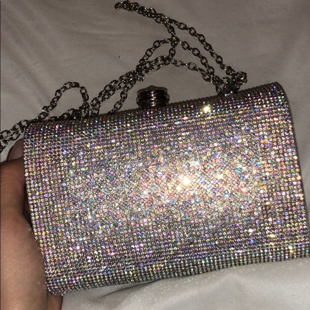 Sparkly Diamond Party Clutch